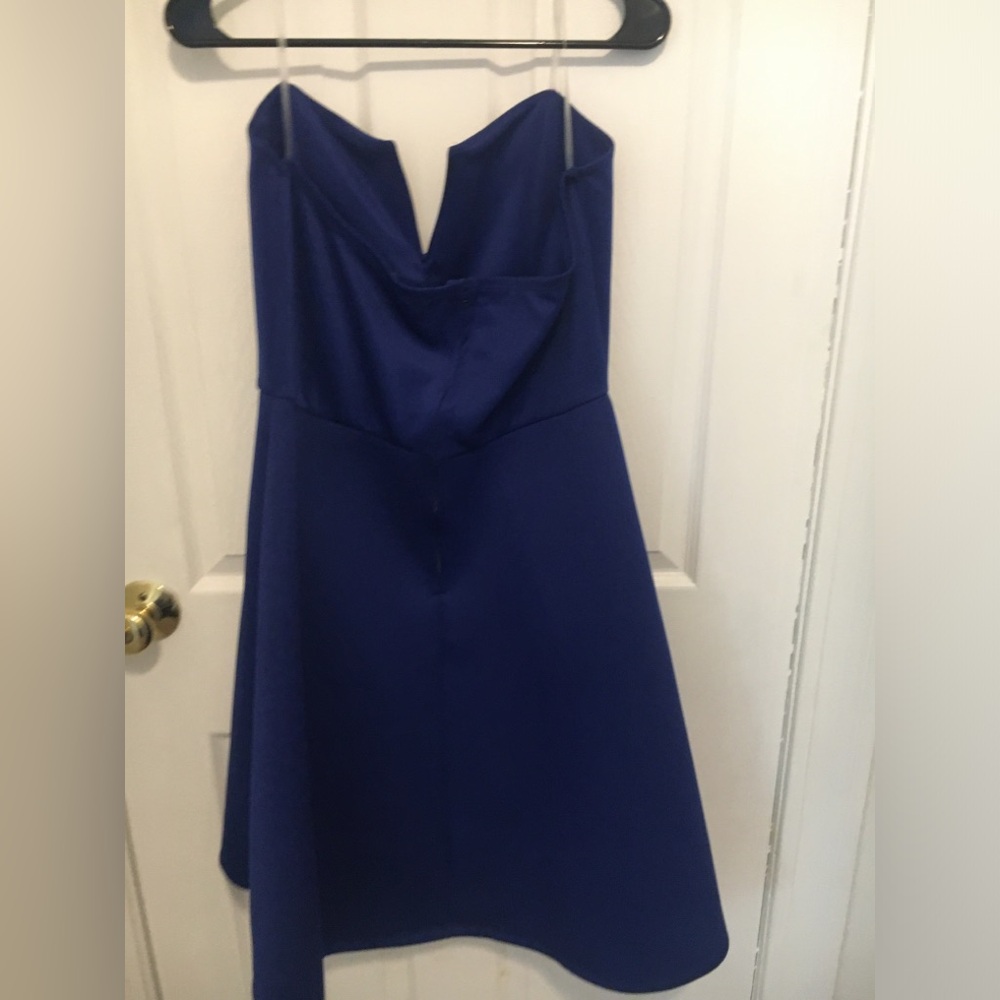 Charlotte Russe royal blue strapless dress